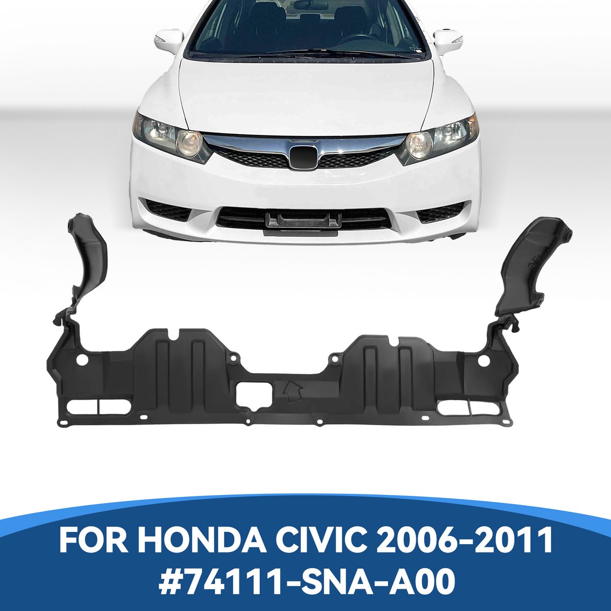Front Engine Splash Shield Under Cover For Honda Civic 2006-2011