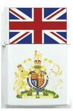 Briquet Royaume-Uni Grande-Bretagne Angleterre royale anglaise armoiries écusson bataille drapeau royaume