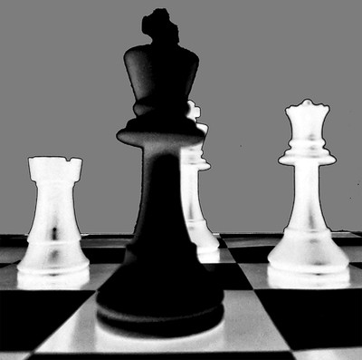 Chess T-Shirt Adult Unisex Short-Sleeve ''Lone King'' Design 