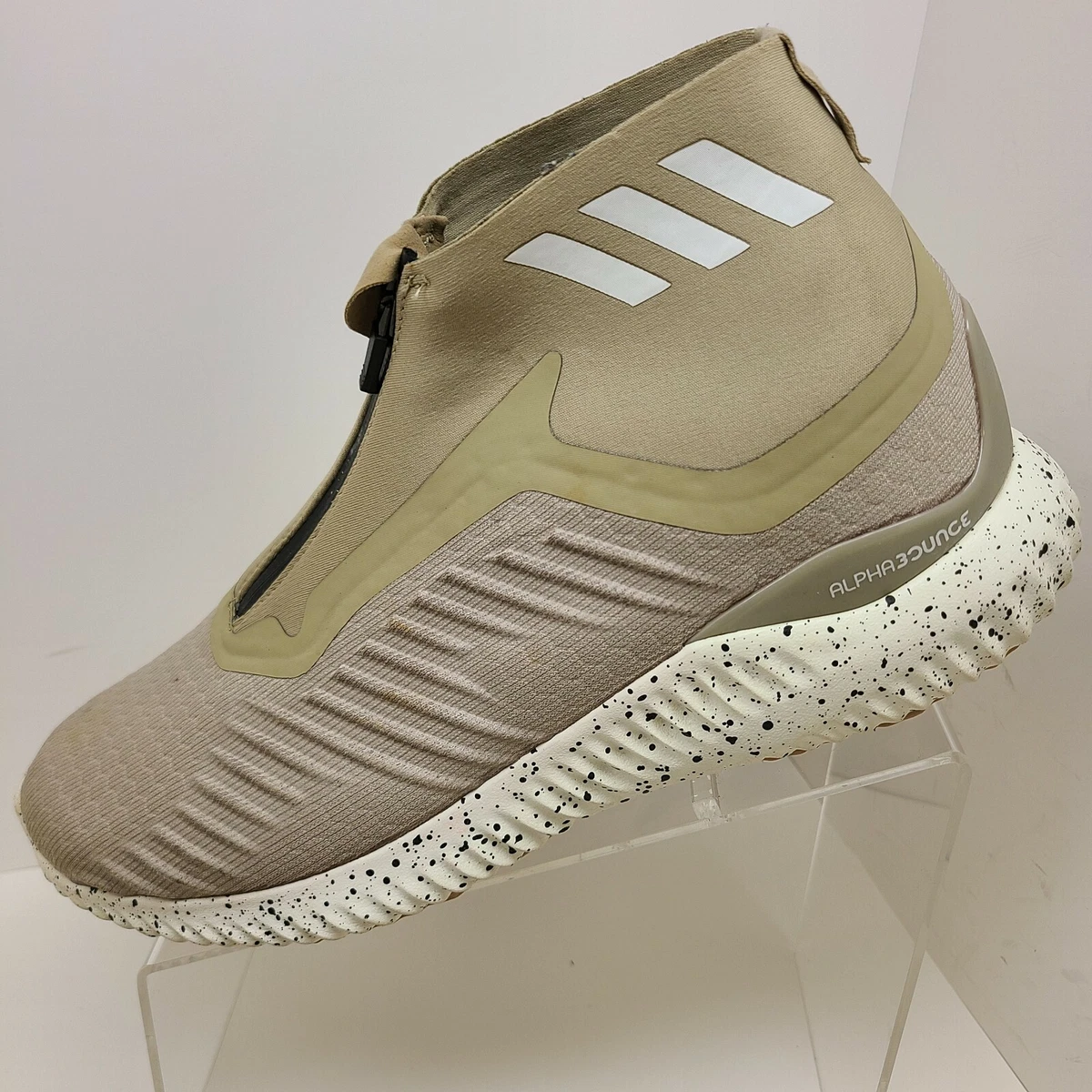 Menu0026#039;s Adidas Alphabounce Zip Running Shoes Sneakers Tan DA9949 Size  9.5 M | eBay