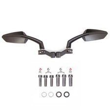 2x 8mm 10mm Motorcycle Rearview Side Mirrors Adjustable Motorbike Bike Universal