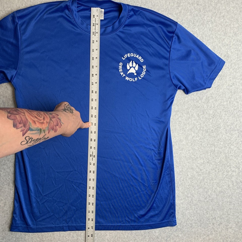 Great Wolf Lodge Lifeguard Medium Shirt Uniform Apparel Wolf Paw