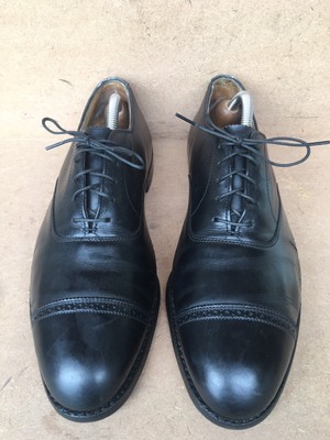 Alden Perforated Straight Tip Bal Shoe