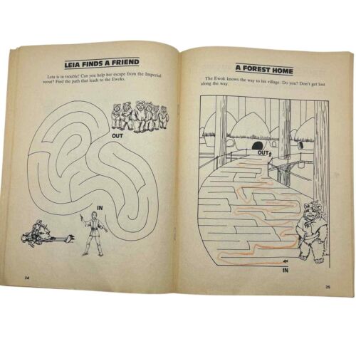 Vintage Star Wars Books Movie Jedi Ewok Comic Puzzles Nostalgia Space C3PO R2D2 - Picture 5 of 16