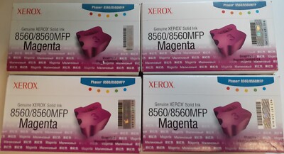 NEW!! 4 Boxes of Ink for Xerox 8560/8560MFP Magenta Ink