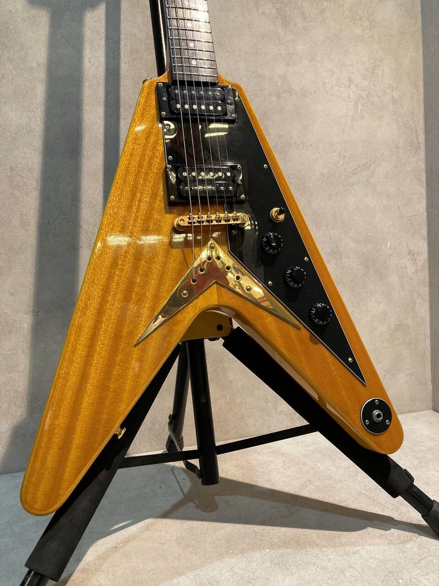 Epiphone Electric Guitar 1958 Korina Flying V 1999 Natural eBay