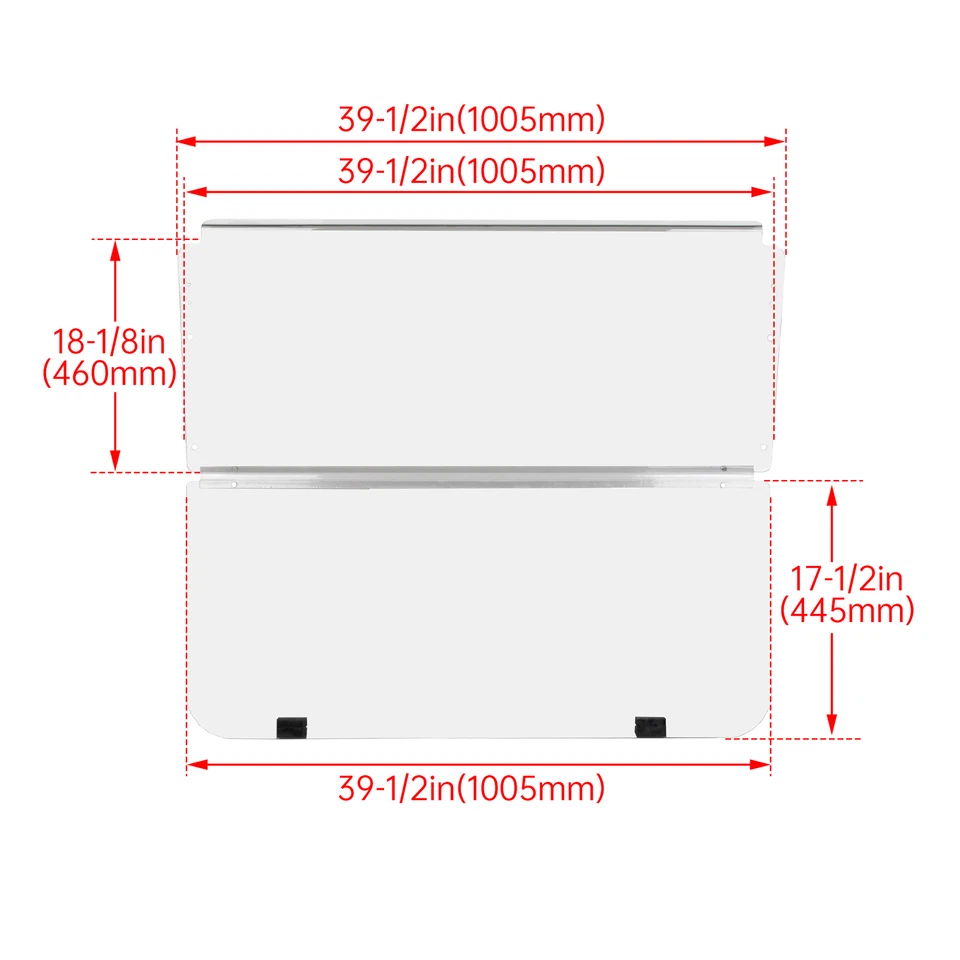 Parabrisas transparente plegable para carro de golf Club Car DS 1982-2000.5 1989 Foto 3 de 4