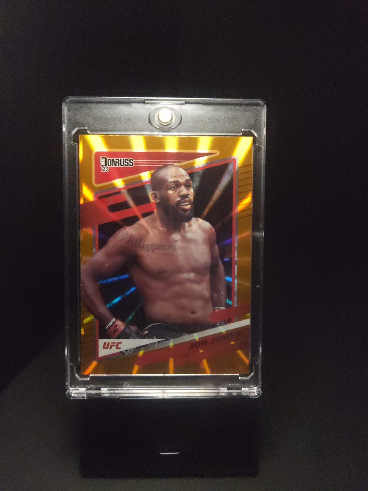 2022 Panini UFC Donruss JON JONES Orange Laser Holo Foil #12 - SP 🔥🔥🔥