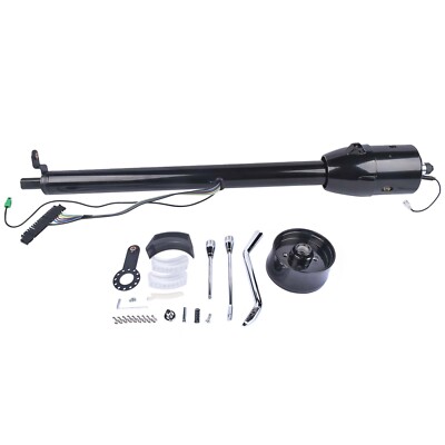 32'' Steering Column Tilt Automatic No Key & Shift Indicator With Adapter Black