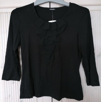 Gerry Weber Shirt mit Volants 3/4 Arm Gr.38 UVP 69,95  