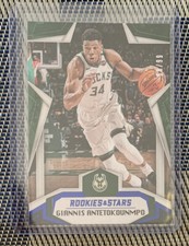 Giannis Antetokounmpo 2019-20 Panini Chronicles Rookies & Stars Blue Foil 68/99