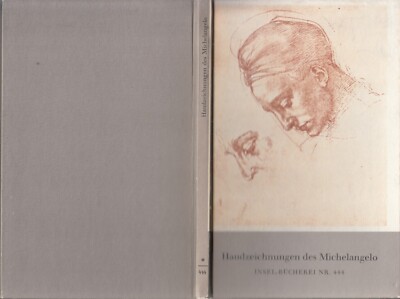 INSEL-BÜCHEREI Nr. 0444-2 MICHELANGELO : HANDZEICHNUNGEN 48 FARB. TAFELN 1965 d