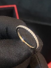 0,30 Cts Rund Brilliant Schnitt Diamanten Petite Unisex Ehering Ring In 14K Gold