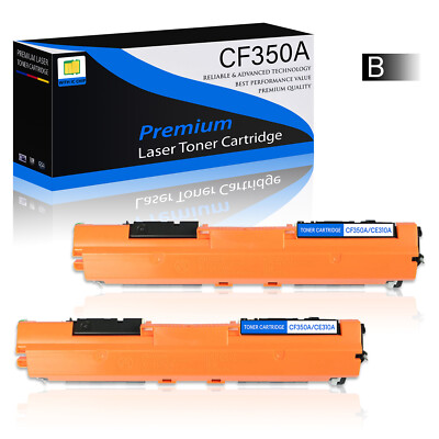 2PK CF350A 130A Black Toner Cartridge Compatible For Hp LaserJet Pro MFP Printer