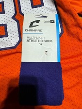 CHAMPRO Multi-Sport Athletic Compression Socks for Sports, Purple, Med New