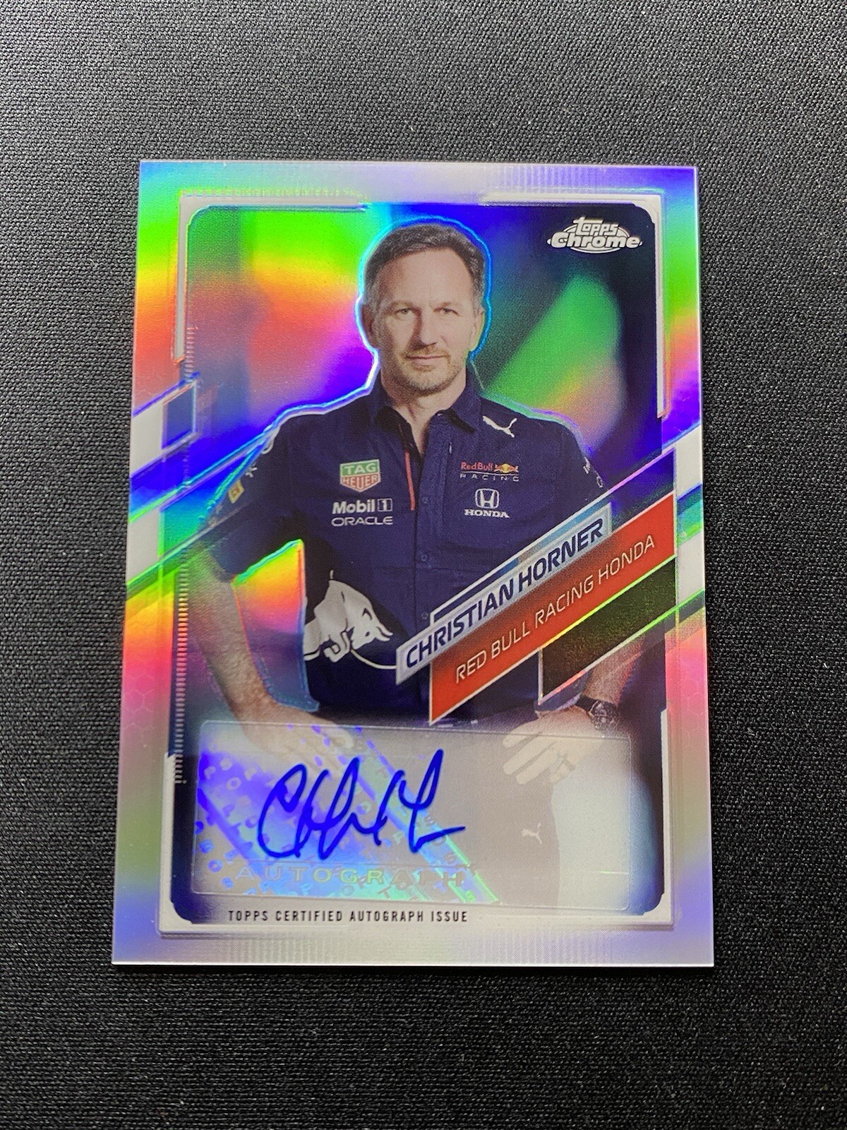 CHRISTIAN HORNER 2021 TOPPS CHROME F1 AUTOGRAPH RED BULL AUTO /89 CA-CH