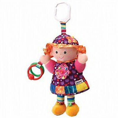 Lamaze Clip & Go My Friend Emily Plush Doll Rattle Crinkle  Texture Sensory baby