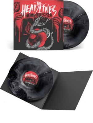 The Headlines - Homewrecker LP Black Grey Marbled Gatefolder Limited Punk Indie