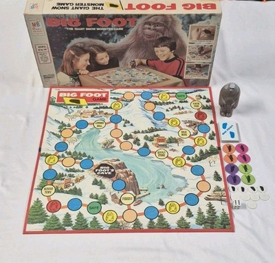 Big Foot The Giant Snow Monster Board Game Milton Bradley 1977 READ DESCRIPTION 