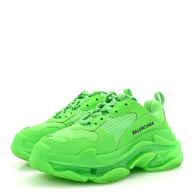 Size 8 - Balenciaga Triple S Sneaker Clear Sole - Orange W