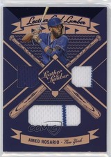 2019 Panini Leather & Lumber and Triple Relics Blue Amed Rosario #LLT-AR 00lz
