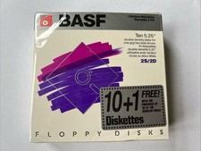 Floppy Disk BASF 5.25 2S/2D New Old Stock unopened