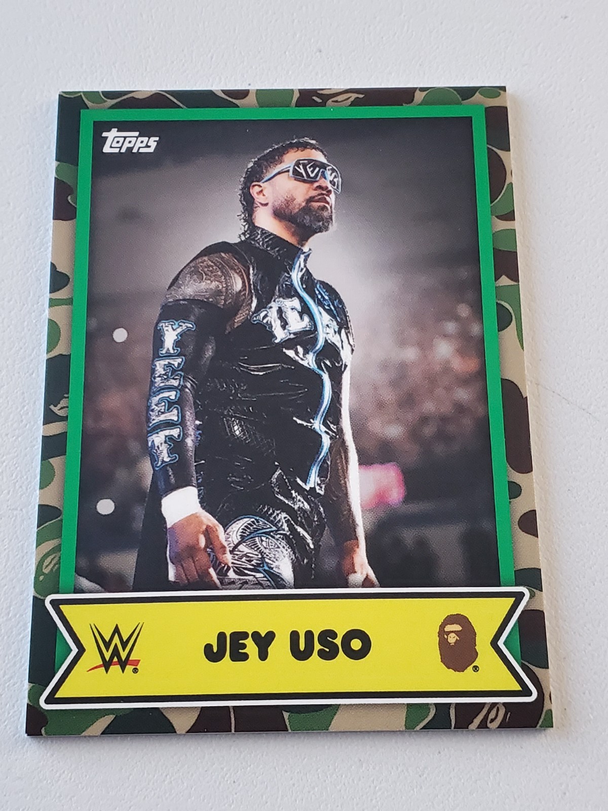 Jey Uso 2025 Topps WWE x BAPE Wrestling #31 Base Camo