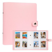 320 Pockets Beautiful Photo Album for 2x3 in Polaroid Photos 2X3 Inches, Pink