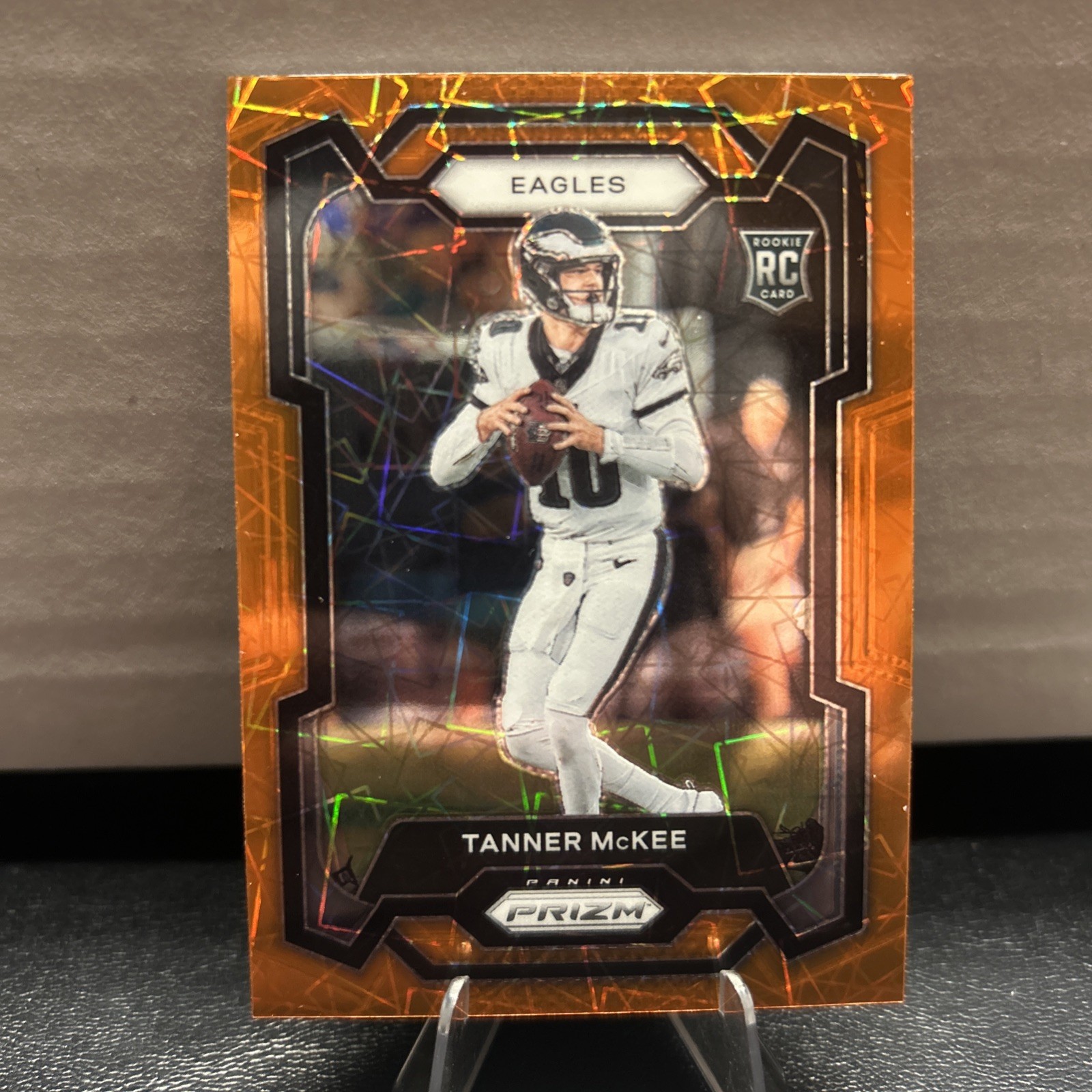2023 Panini Prizm - Rookies Tanner McKee #383 Lazer Prizm (RC)