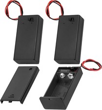 9V Battery Holder with On/Off Switch, Cover and Lead Wires