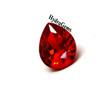 Pear Cut 2.35 Carat Natural Rare Vivid Fiery Hue Orange Sapphire Loose Gemstone