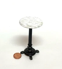 BESPAQ DOLLHOUSE MINIATURE BISTRO TALL TABLE  1496 T BKG