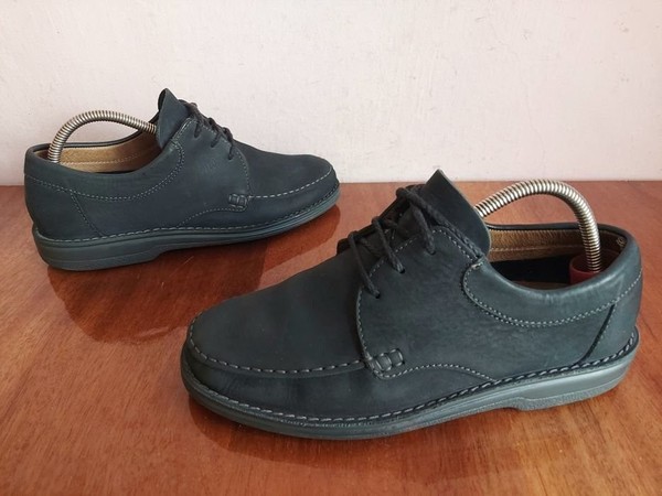 Men Sioux Heels Black Leather 42