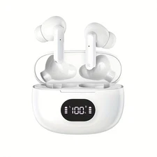 Wireless Earbuds Bluetooth Ear Buds with Big Bass Stereo Sound LED Power Display