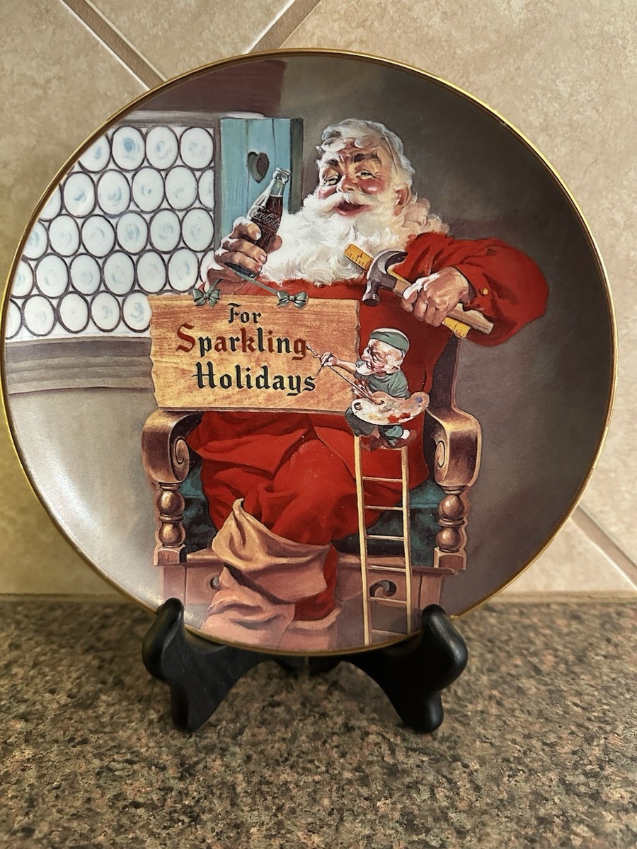 Coca Cola Sparkling Signs Of The Season Collector Plate 1994 Decor  display picture 1
