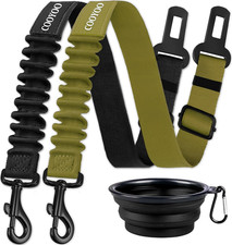 3pc Dog Seat Belt,Retractable Dog Car Adjustable Seatbelts for Vehicle-Pet Safet