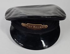 BRITISH RAILWAYS DRIVERS GREASETOP CAP 1960s TOTEM BADGE SIZE 7 1/8 REPLICA?