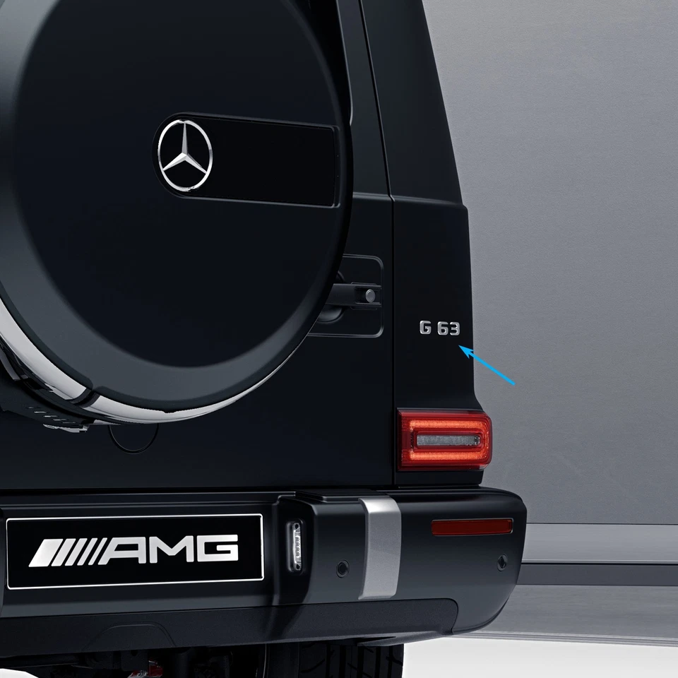 G 63 Schriftzug Logo Chrom G-Klasse W463A Original Mercedes-AMG - Bild 1 von 1