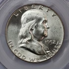 1952 Franklin Half Dollar PCGS MS65FBL Sight White
