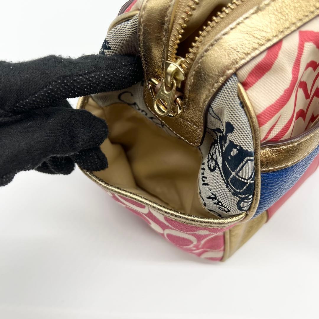 Coach F17164 Multicolor Patchwork Mini Duffle Bag… - image 12