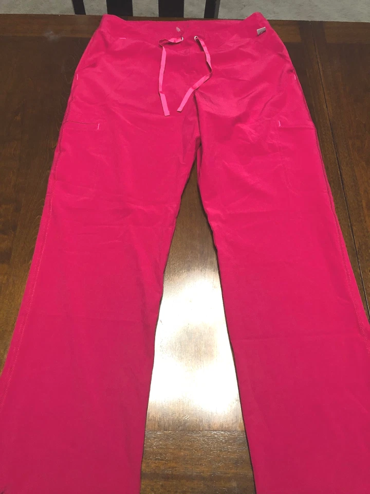 Smitten Women Scrubs 4-Way Soft Stretch Cargo Pants-color jazz berry-size 32x29 - Image 3 of 4