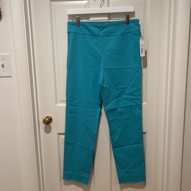Krazy Larry Women's Seafoam Ankle Pull-on Pants Size 10 NWT