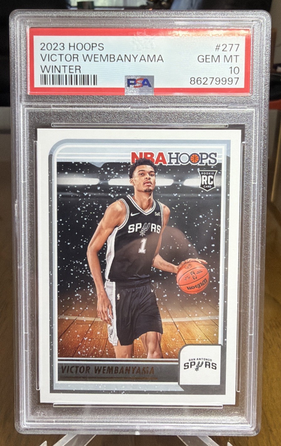 🌟 VICTOR WEMBANYAMA 2023-24 Panini Hoops WINTER SP Rookie RC #277 - GEM PSA 10
