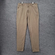 The Normal Brand Pants Mens 31x32 Brown Slim Fit Stretch Comfort Terry 5 Pocket