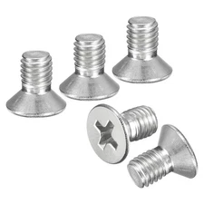 M5-0.8x8 Flat Head Machine Screws -30pcs -304 Stainless Steel -Silver
