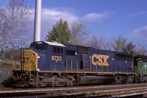 CSX SD60I 8723 IN 2003 CSXT ORIGINAL SLIDE | eBay