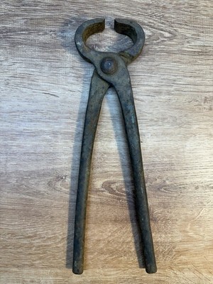 Antique Blacksmith Farrier Nippers tongs horseshoe Tool 12  See all Photos 