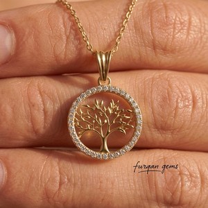 Authentic The Rooted Eternity Tree Of Life Moissanite Talisman