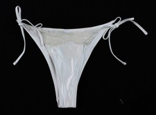 Aerie Women's The Sunbun Shine Lace Bikini Bottom JL3 Soft Muslin Small NWT