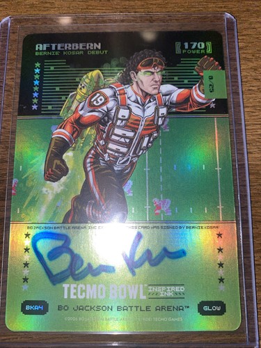 Bo Jackson Battle Arena Tecmo Bowl 2026 Inspired Ink Glow Bernie Kosar Auto 8/25